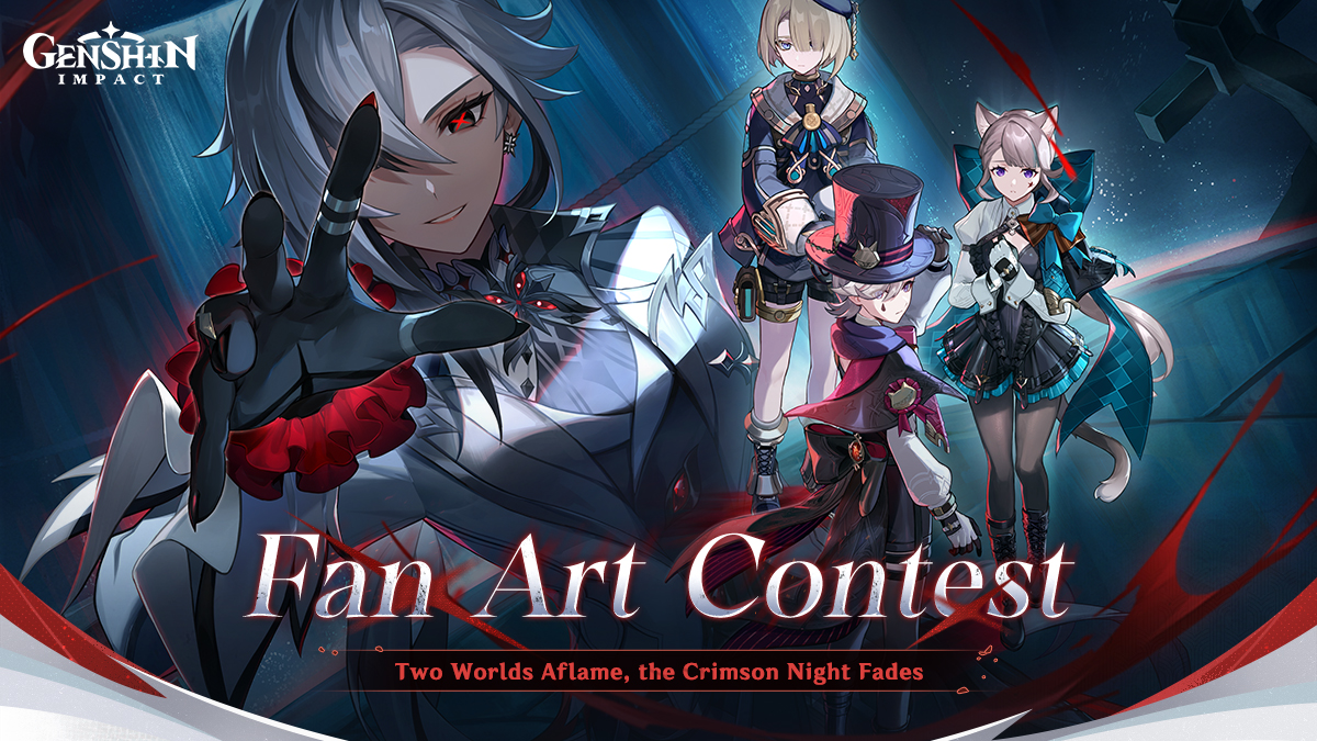 'Two Worlds Aflame, the Crimson Night Fades' Version 4.6 Fan Art Contest Event Duration April 15, 2024 – May 19, 2024 23:59 (UTC+8) For more information, please see: hoyo.link/6xOiFBAL #GenshinImpact4ꓸ6 #GenshinImpact #GIFanArtContest46
