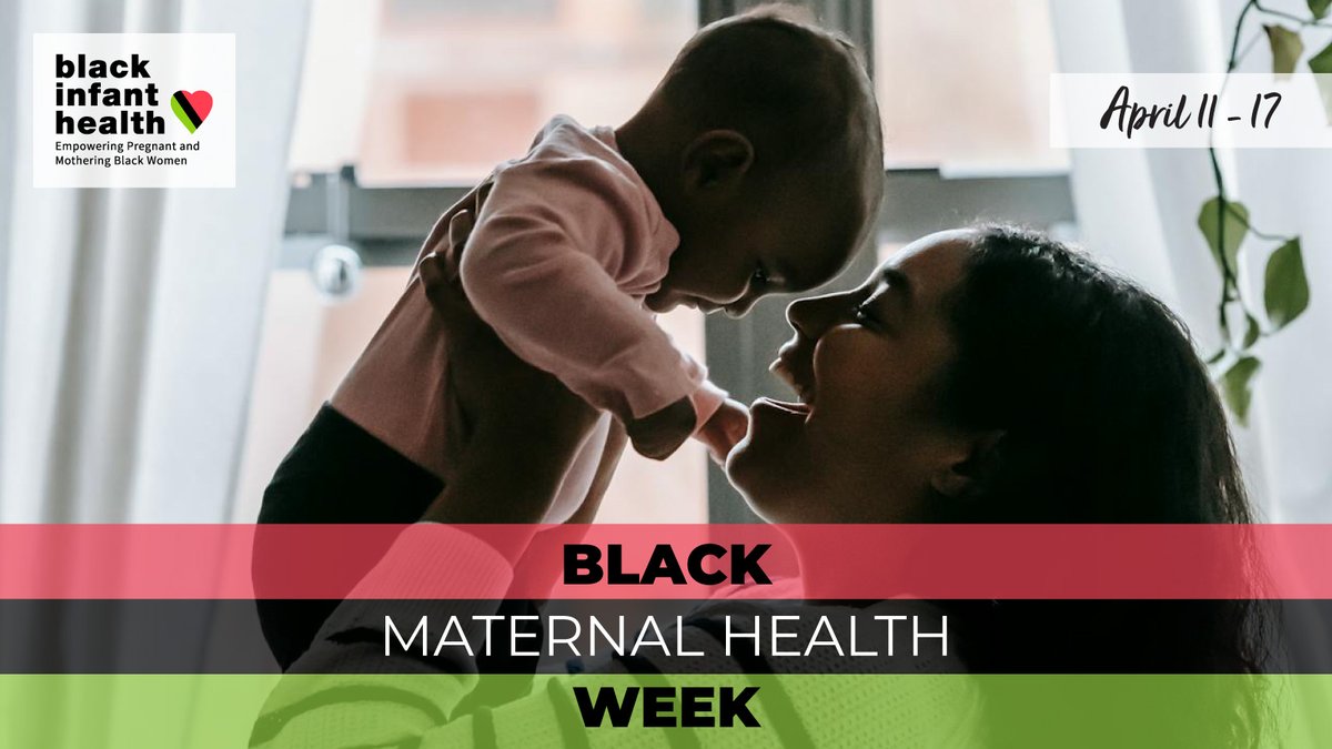 Black Maternal Health Week highlights the barriers Black mothers and birthing people face when it comes to quality maternal care. 

Join us in our efforts to improve Black maternal healthcare by telling your family and friends about BIH! 

#BlackInfantHealth #BMHW24