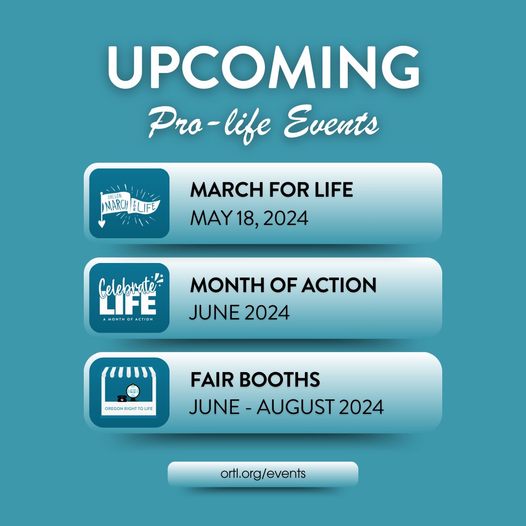 Are you looking to get more involved in pro-life advocacy? Explore out our upcoming events at ortl.org/events! #prolifeevents