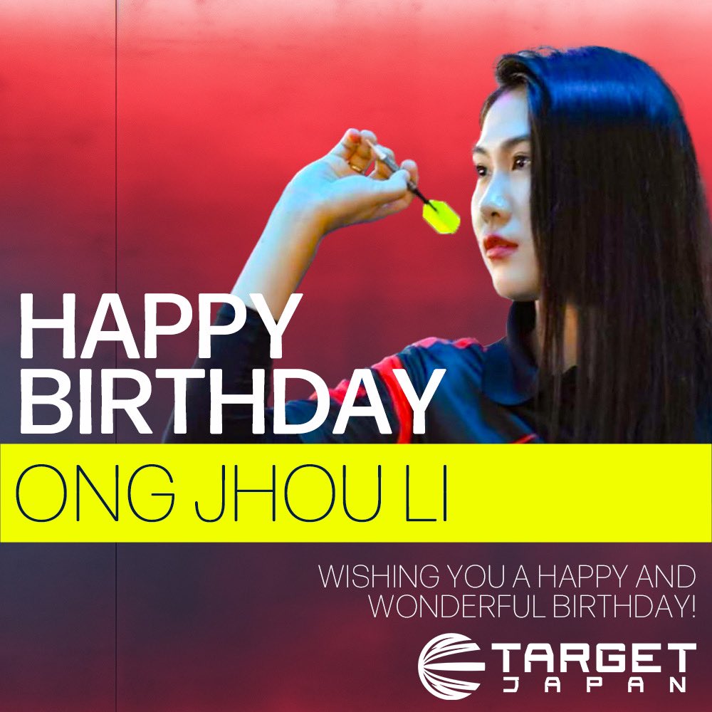 Haopy birthday our Malaysia lady player - Ong Jhou Li!! Wishing you a year full of blessings and filled with victories!!! 
祝妳生日快樂🎁🎂!!!

#TeamTarget