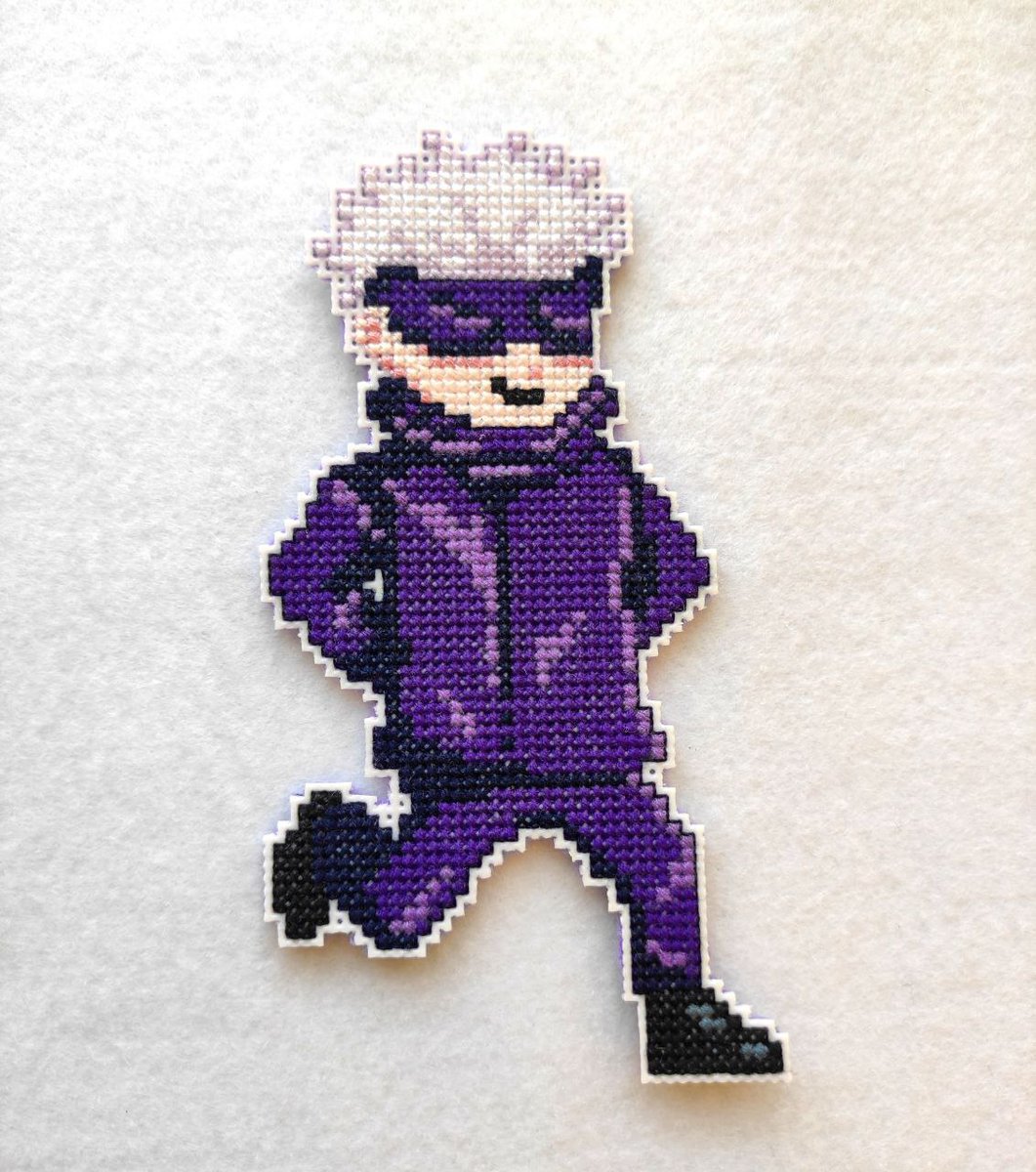 Fuflock's tweet photo. ⭐ Happy birthday to me! 🐙

#JujutsuKaisen #satorugojo #GojoSatoru #jujutsukaisenfanart #embroidery https://t.co/LhJUE9Ibvi