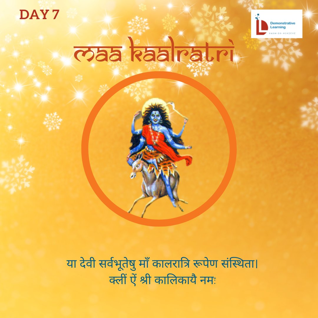 Day 7 of Navratras - Maa Kaalratri #चैत्र_नवरात्रि के पावन पर्व पर जगत जननी माँ दुर्गा के सप्तम् स्वरुप शुभ फलदायिनी #माँ_कालरात्रि के चरणों में कोटि-कोटि नमन। माँ भगवती सभी का कल्याण करे। @thekiranbedi @SainaRBharucha . . . . #MaaKalratri #NavratriSpecial #ChaitraNavratri2024