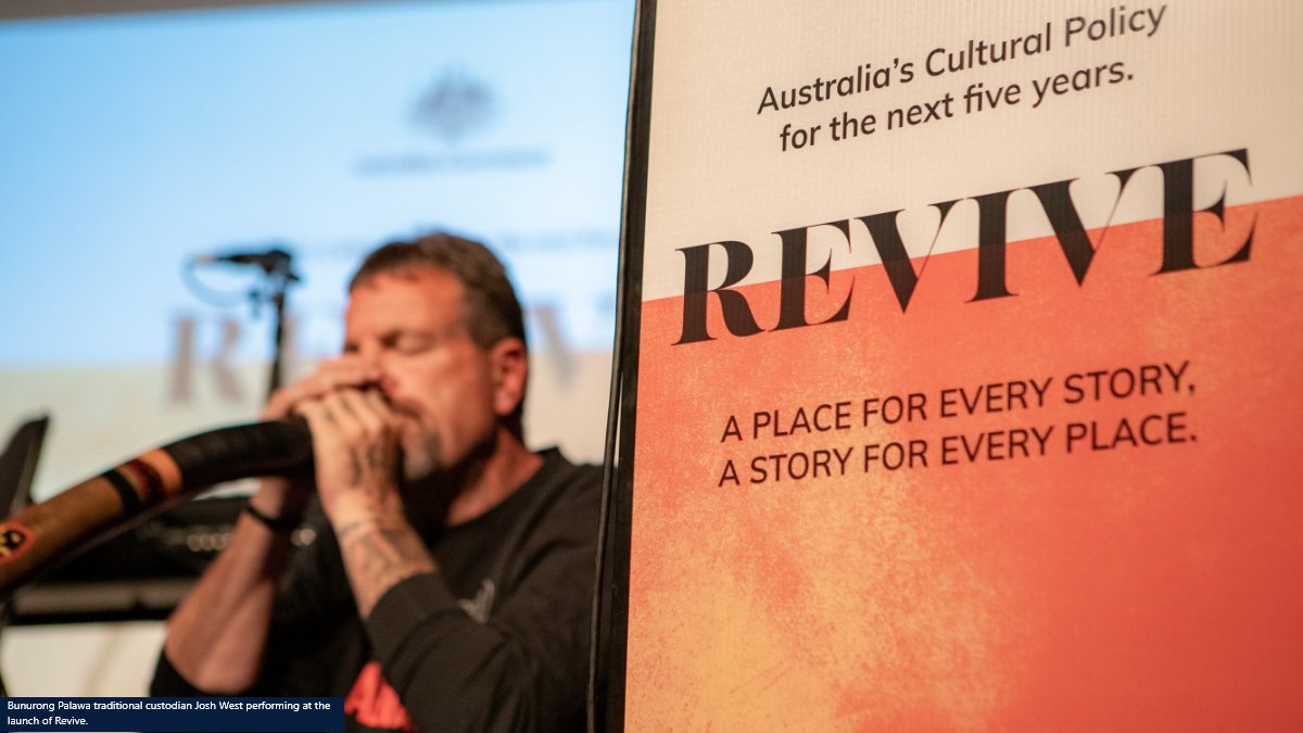 We’re celebrating @UNESCO’s World Art Day 🥳 Our National #CulturalPolicy #Revive is a 5-year plan that guides our work to support art and creativity in Australia. Check out its progress here: tinyurl.com/ReviveProgress