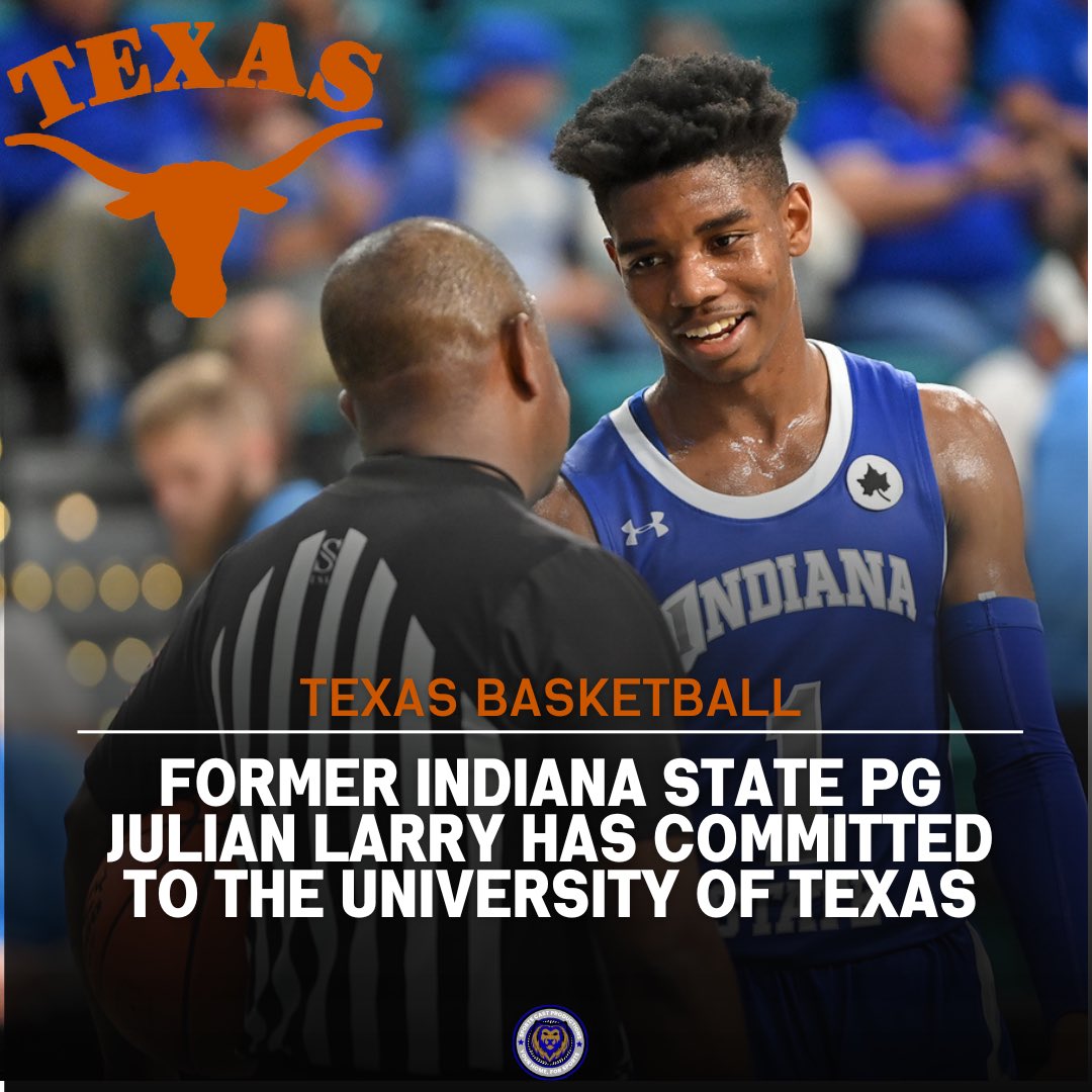 BREAKING: Former #IndianaState PG Julian Larry has committed to The University of #Texas

2 Sycamores become Longhorns

@julian_larry214