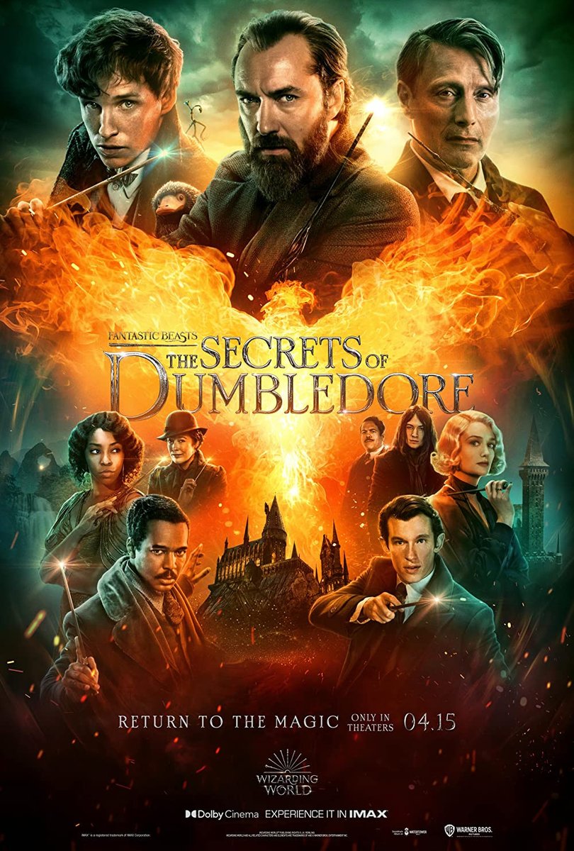 Fantastic Beasts: The Secrets of Dumbledore was released on this day 2 years ago (2022). #EddieRedmayne #KatherineWaterston - #DavidYates mymoviepicker.com/film/fantastic…