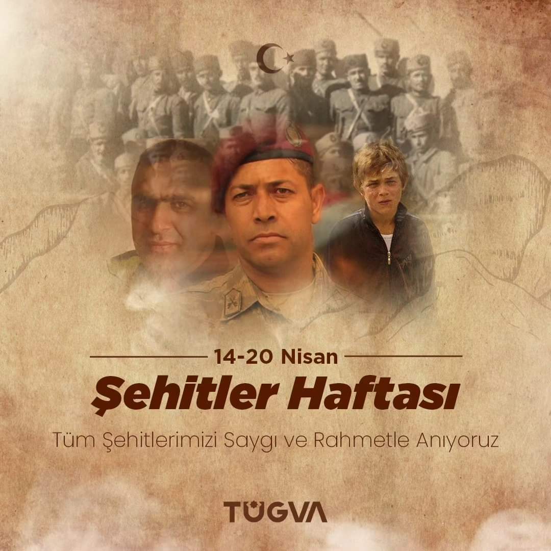 🇹🇷14-20 Nisan Şehitler Haftası🇹🇷

Vatan size minnettar...

Vatanımız uğruna şehadet şerbetini içen kahramanlarımızı rahmetle anıyoruz.

#ŞehitlerHaftası