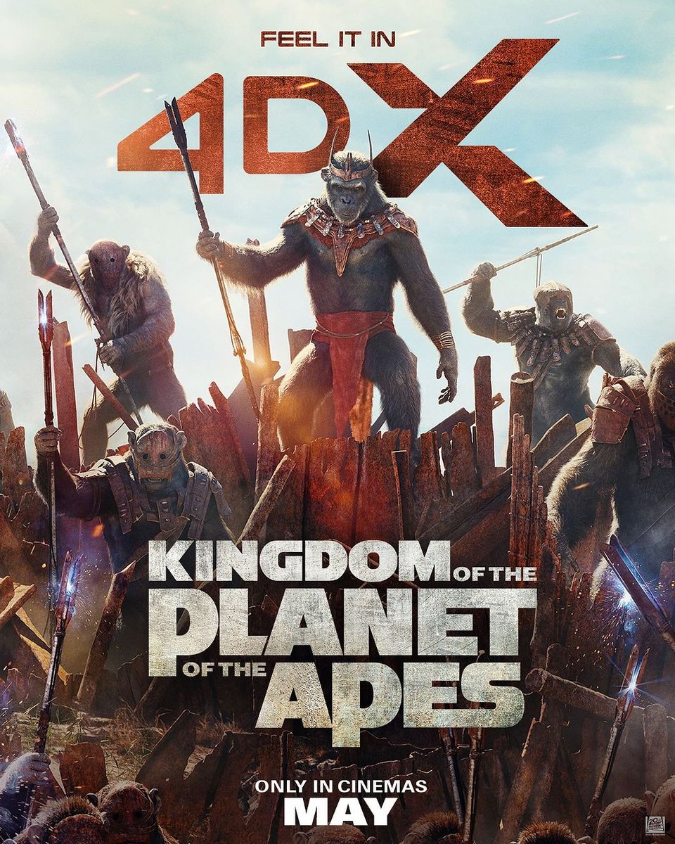 Sebuah kerajaan akan bangkit!

<Kingdom Of The Planet Of The Apes> segera hadir dalam 4DX di CGV, Mei 2024!

#4DXdiCGV #SemuaSerudiCGV