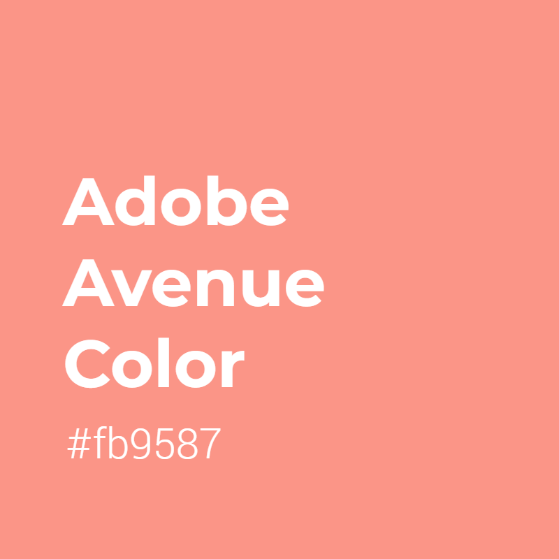 Adobe Avenue color #fb9587 A Cool Color with Red hue! 
 Tag your work with #crispedge 
 crispedge.com/color/fb9587/ 
 #CoolColor #CoolRedColor #Red #Redcolor #AdobeAvenue #Adobe #Avenue #color #colorful #colorlove #colorname #colorinspiration