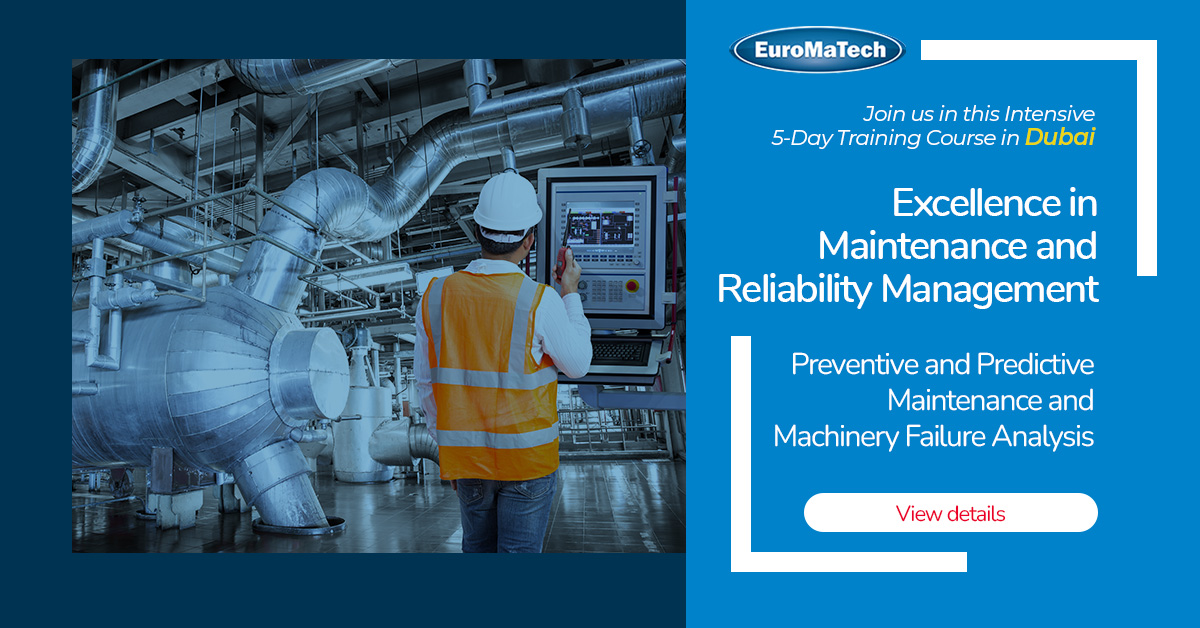 euromatech's tweet photo. Excellence in Maintenance and Reliability Management

Enroll now!
https://t.co/NcLCWr6hq0

#euromatech #training #trainingcourse #trainingprovider #excellenceinmaintenance #reliabilitymanagement #preventivemaintenance #predictivemaintenance #machineryfailure https://t.co/VbTLRK0LGH