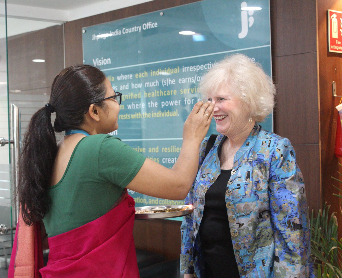 JhpiegoIndia's tweet photo. Always a pleasure to host
Leslie Mancuso @JhpiegoCEO, @DeboraBossemey1 &amp; #BernadetteChanner.
Our global leadership team joins us today in Delhi till 23 April. 
Excited to meet the country teams, partners, @MoHFW_INDIA officials, visit Odisha @nhmodisha @HFWOdisha. @Somesh_KumR https://t.co/M0fhTN1sgL