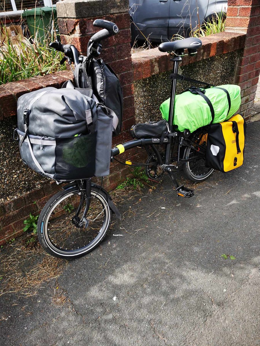 Brompton camping set up. Off next week hopefully.