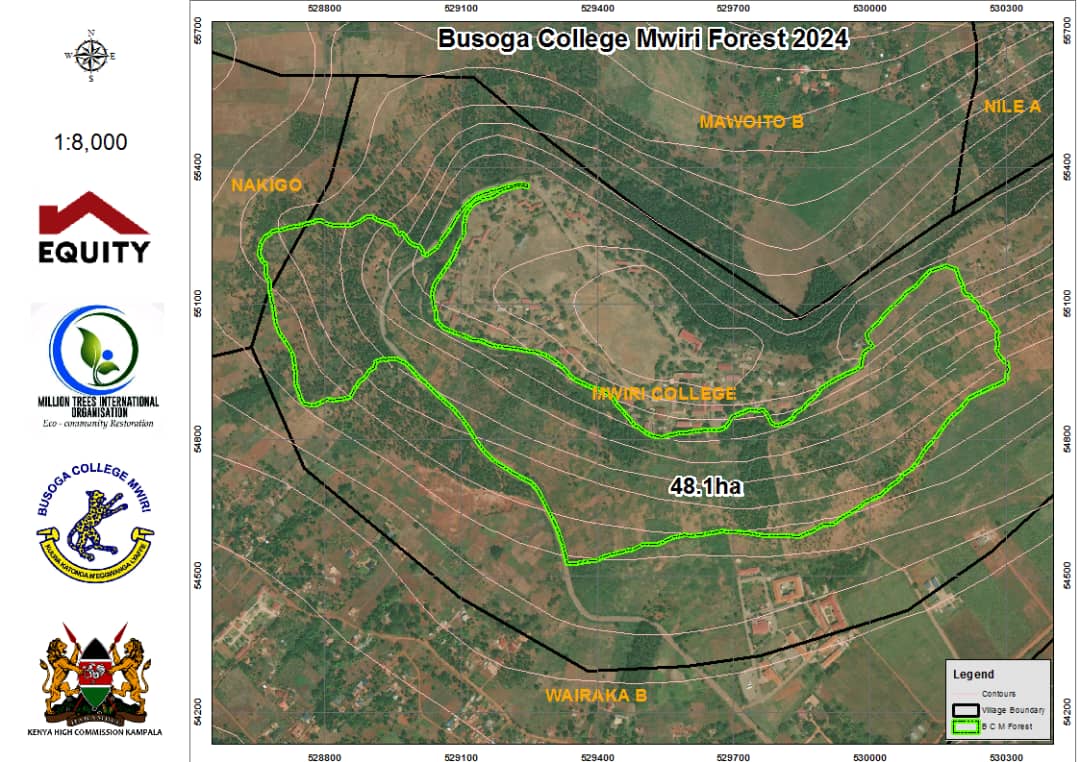 Our Uganda's Amb Dr @JibS_Owomugisha leading the team at the re-launch of tree growing activities on Busoga College Mwiri Forest covering 120 acres offered by <a href="/BCMwiri/">Busoga College Mwiri</a>

The <a href="/KHCKampala/">Kenya High Commission Kampala</a> Maj Gen George together with the <a href="/ugequitybank/">Equity Bank Uganda</a> ED Ms Mwerinde, were guests.