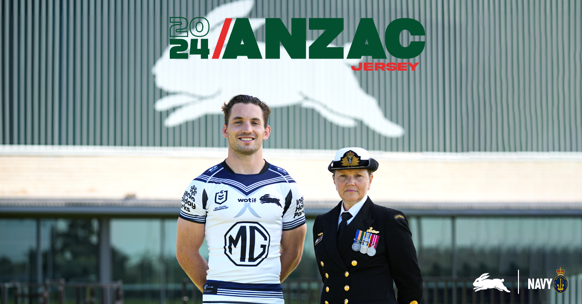 Our 2024 ANZAC jersey celebrates the third year of an ongoing partnership with the Royal Australian Navy. The design proudly mirrors the Navy's ‘sailor suits’ ceremonial uniform. Shop in Men's, Women's & Kid's now 👉 bit.ly/3vElRGj