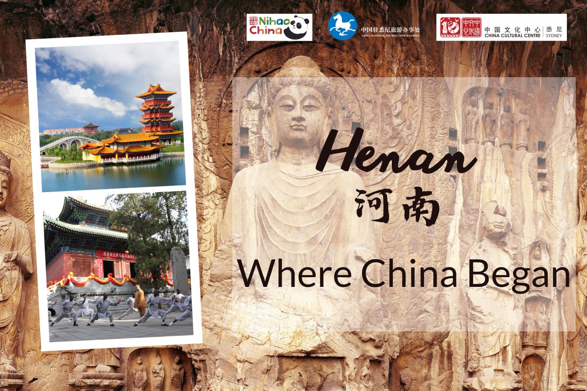 Henan, as the cradle of Ancient  Chinese civilization, boasts a legacy that spans over 5,000 years. Join us on an extraordinary journey through the heart of ancient China. 

Click Below link to explore more

cnto.org.au/henan-where-ch…

#henan #travel #shaolin #nihaochina