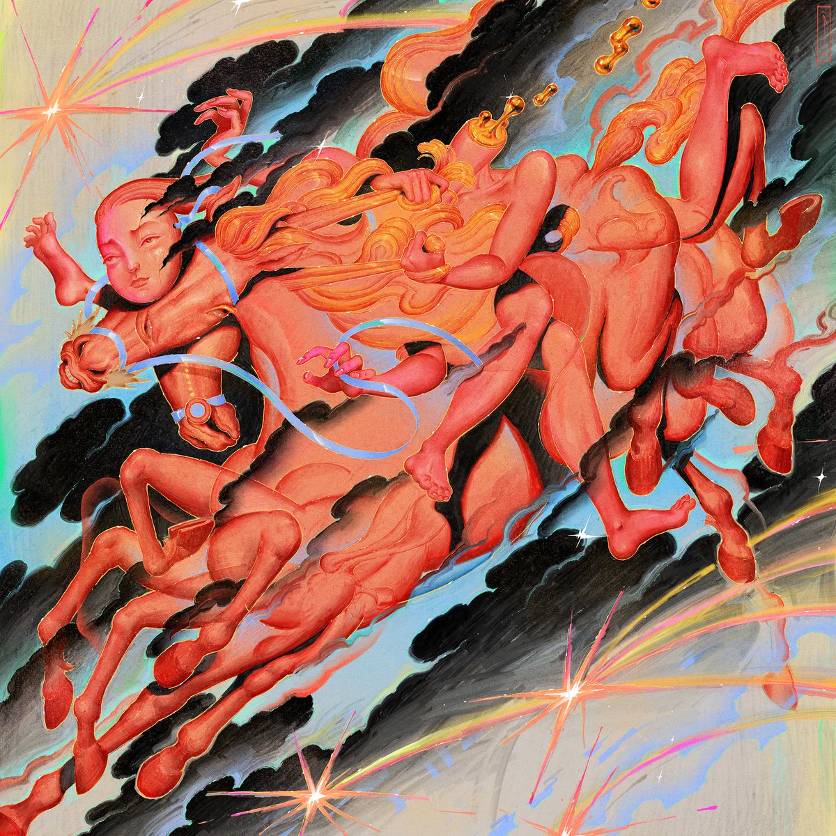 kior_____'s tweet image. ♨️Listed
My horse named Ego 
This piece is an analogy of the relationships with one's ego. Ego, as a lifelong supporter/companion/enemy of one's.

3rd tier winner of @Optimism We❤️The Art, 1/1 category.