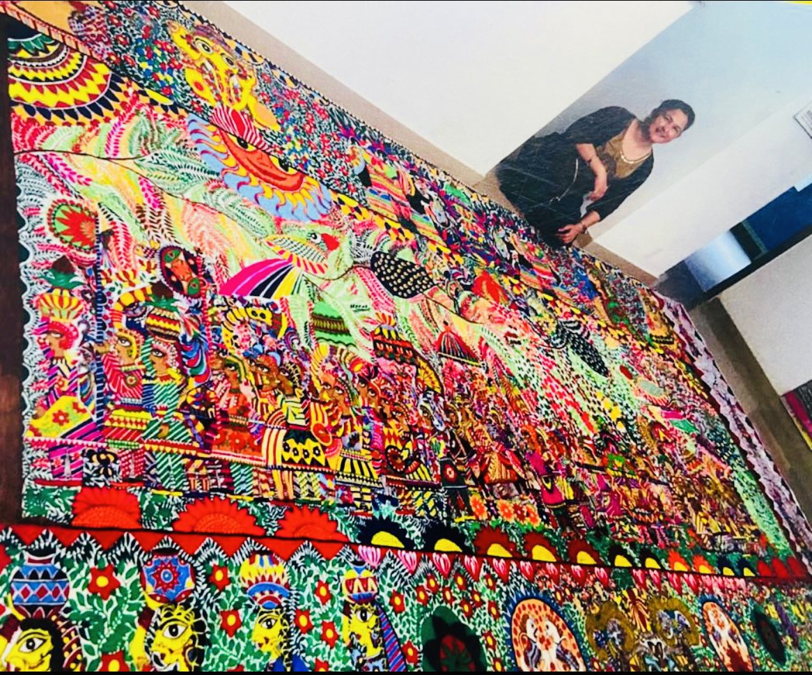 विश्व कला दिवस की आप सभी को हार्दिक बधाई एवं शुभकामना🙏मेरी प्रथम भव्य Mithila  कृति 15/7.5 ft 2016 me world record Bani.Title - Marriage Procession🤗❤️
#mithilapainting
<a href="/biharfoundation/">Bihar Foundation</a> 
<a href="/MinOfCultureGoI/">Ministry of Culture</a> 
<a href="/PMOIndia/">PMO India</a> 
#folkartofbihar