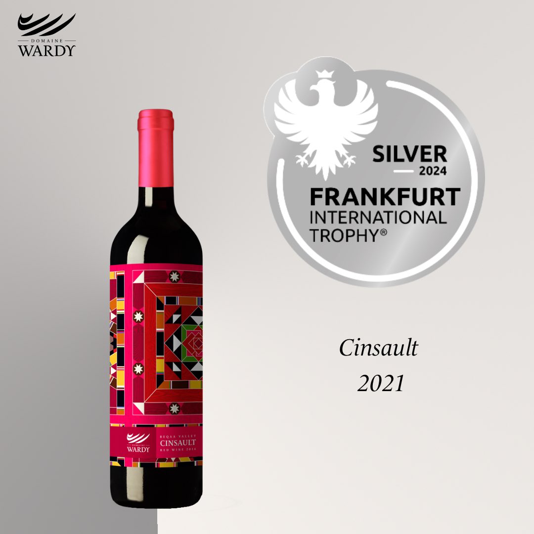 Very proud of our 4 new medals @frankfurt_trophy - PerleduChateau 2022: Gold Medal - BeqaaValleyRosé 2023: Gold Medal. Best wine in the Competition-Lebanon - BeqaaValleyRed 2029: Silver Medal - Cinsault 2021: Silver Medal . #wine #vegan #sustainable #lebanesewine #germany