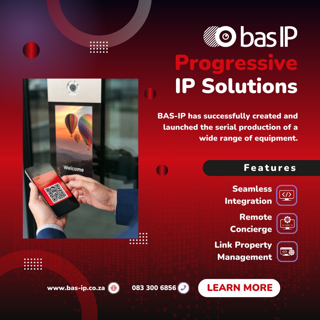 basipSAfrica's tweet photo. π Elevate your security with BAS-IP Progressive IP Solutions offered by BAS-IP South Africa. From video intercoms to IP cameras, we provide cutting-edge technology to safeguard your property. Explore the future of security with BAS-IP.
#BASIP #InnovativeSecurity https://t.co/bPWowHVkdg