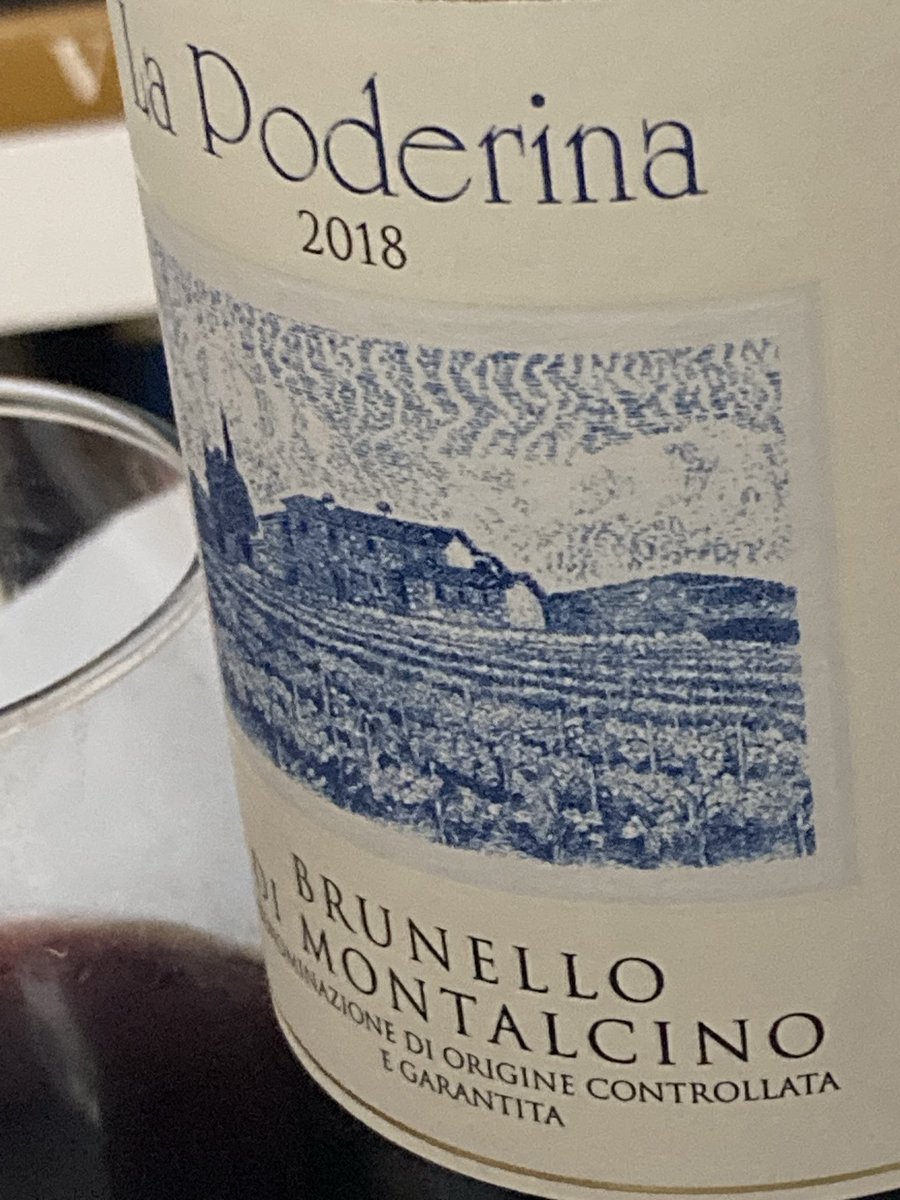 #LaPoderina #BrunelloDiMontalcino,never a great one but a solid introduction of the potential of this blessed area south of #Tuscany,18,deep ruby,simple but vey pleasant aromas of red & black currant,Tuscan leather & dark chocolate,not a big boy but well balanced & savory,not bad