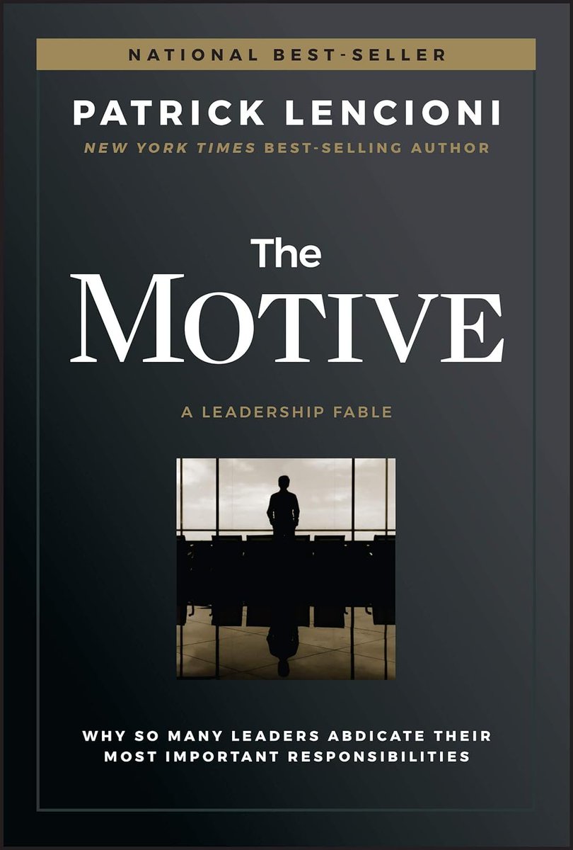FayeHall2's tweet photo. Just finished listening to "The Motive" by @patricklencioni . A must read for anyone at ANY level in (or wanting to be) in a leadership role. Hint: It's not about the opportunity, but the responsibility. It's about motive in a servant leadership role. 

https://t.co/rLG8hkP5R1 https://t.co/AmR1FEaEsY