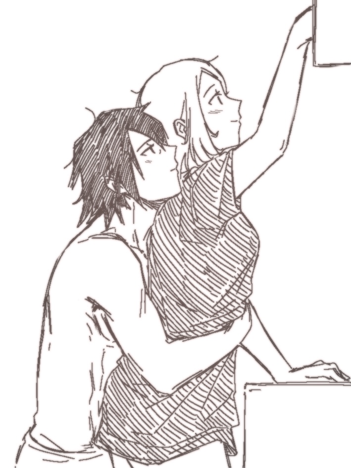 tall!sakura and her short husband #sasusaku