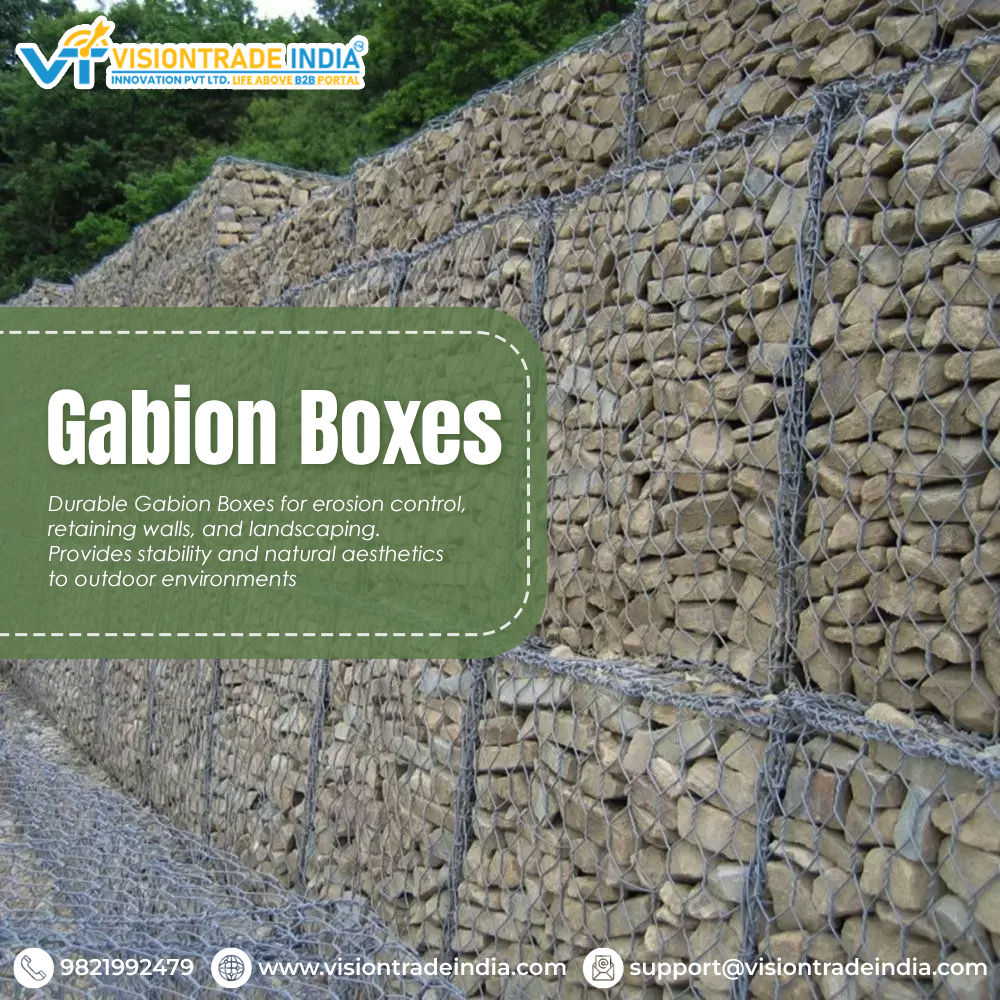 Our gabion boxes provide sturdy containment for stones and soil. Versatile and reliable for landscaping and erosion control projects.
#GabionBoxes #GabionWall #DecorativeStones #NaturalStone #EnvironmentalProtection #RockWalls  #Bulk #VTI #B2BPortal #lifeaboveb2bportal