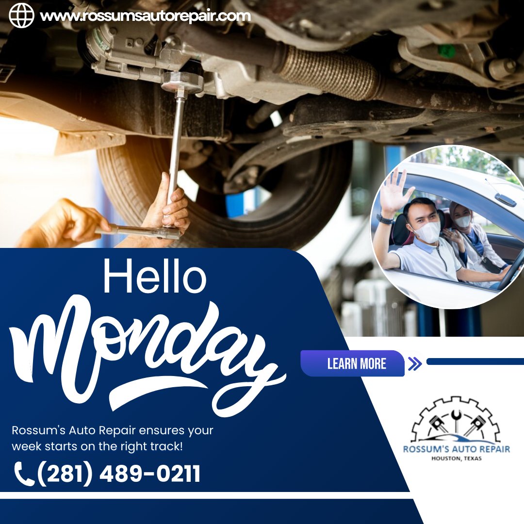marossum's tweet photo. Hello Monday
Visit our website https://t.co/9NQkHXA5Jw
#RossumsAutoRepair #AutoExperts #AutoMaintenance #CarRepair #CarMaintenanceTips #AutoCare #DrivingConfidence #ExpertTechnicians https://t.co/0tbFN2P90I