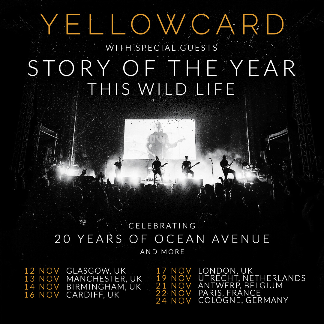 We had so much fun touring the US with @Yellowcard last year that we're joining them again this fall in the UK & Europe! Tickets for all dates go on sale Friday, April 19th at 10am local time.