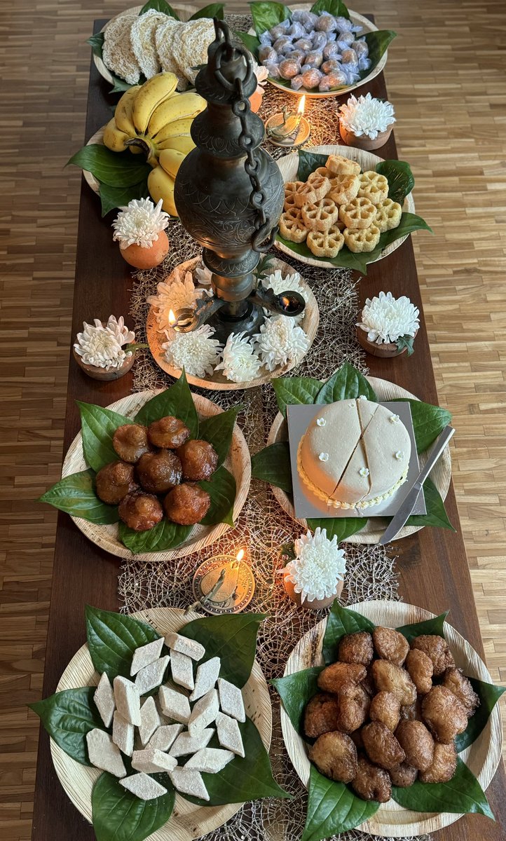 gita_mathew's tweet photo. A few clicks of the Sinhala & Tamil New Year traditionally done in a Home in Sri Lanka ! 🥰🏡🇱🇰🪔
#MyHome
#Traditions
#BoilingMilk
#MilkRice
#SweetMeatTable
#FoodComa😂 https://t.co/E9KxmPmIbM