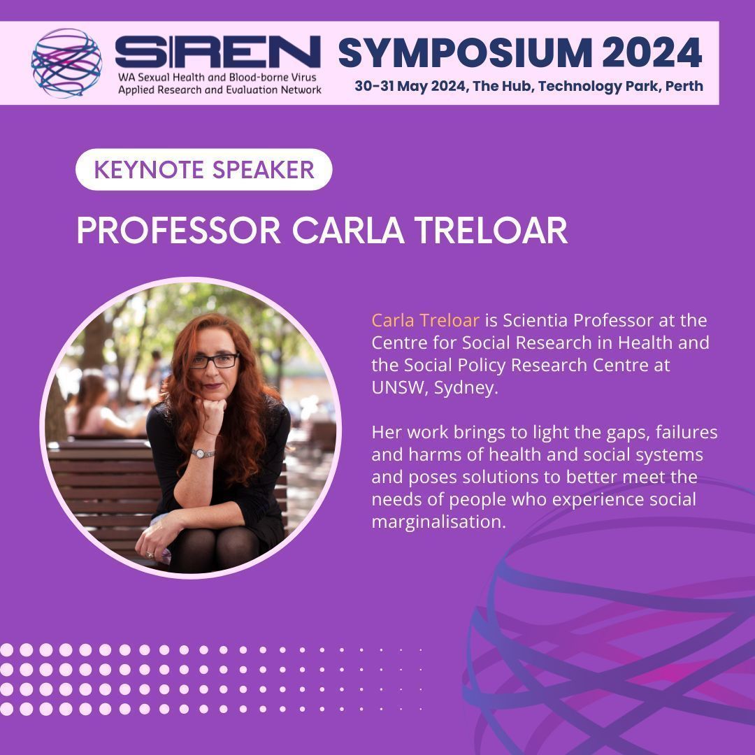 We are pleased to announce that Professor @carlatreloar will be attending the 2024 SiREN Symposium as one of our keynote speakers! 🎉 Visit our Symposium website to learn more! 👉 buff.ly/41QkcsL #SiRENSymposium2024