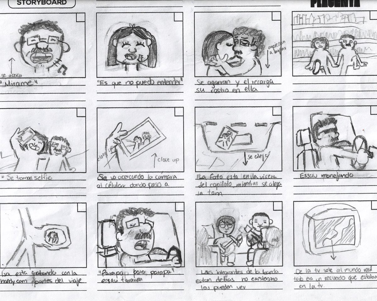 ppllaccenntta's tweet photo. vistazo del storyboard que hicimos para el video musical "El Tiempo" para Pinacate https://t.co/kTWkF9y5Mf