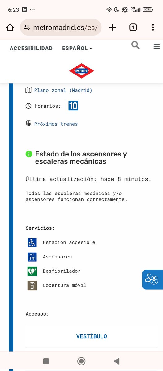 j_monyar's tweet photo. Hola @metro_madrid ¿cómo es posible que indiqueis que todas las escaleras están operativas en @Hardcorcon Joaquín Vilumbrales si la 5 lleva desde diciembre inoperativa? https://t.co/NJbGsMzDPR