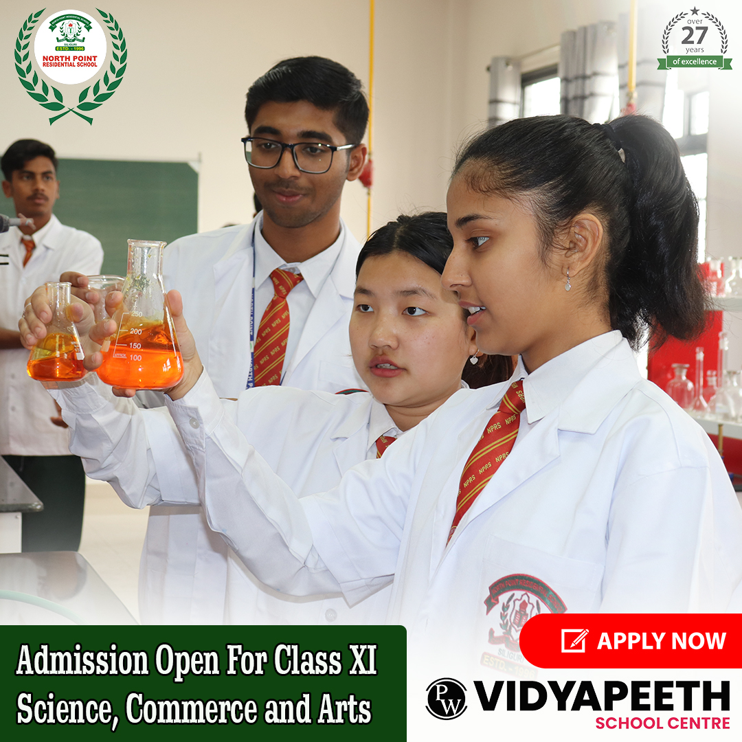 NORTHPOINTRESI's tweet image. Enquire for Admission in Class XI - Science, Commerce &amp;amp; Humanities for the session 2024-25 at North Point Residential School, the best CBSE Boarding Cum Day School In Siliguri. 

Admission Desk: 97355 37777 

#nprs #admissionopen #classxi #science #commerce #humanities