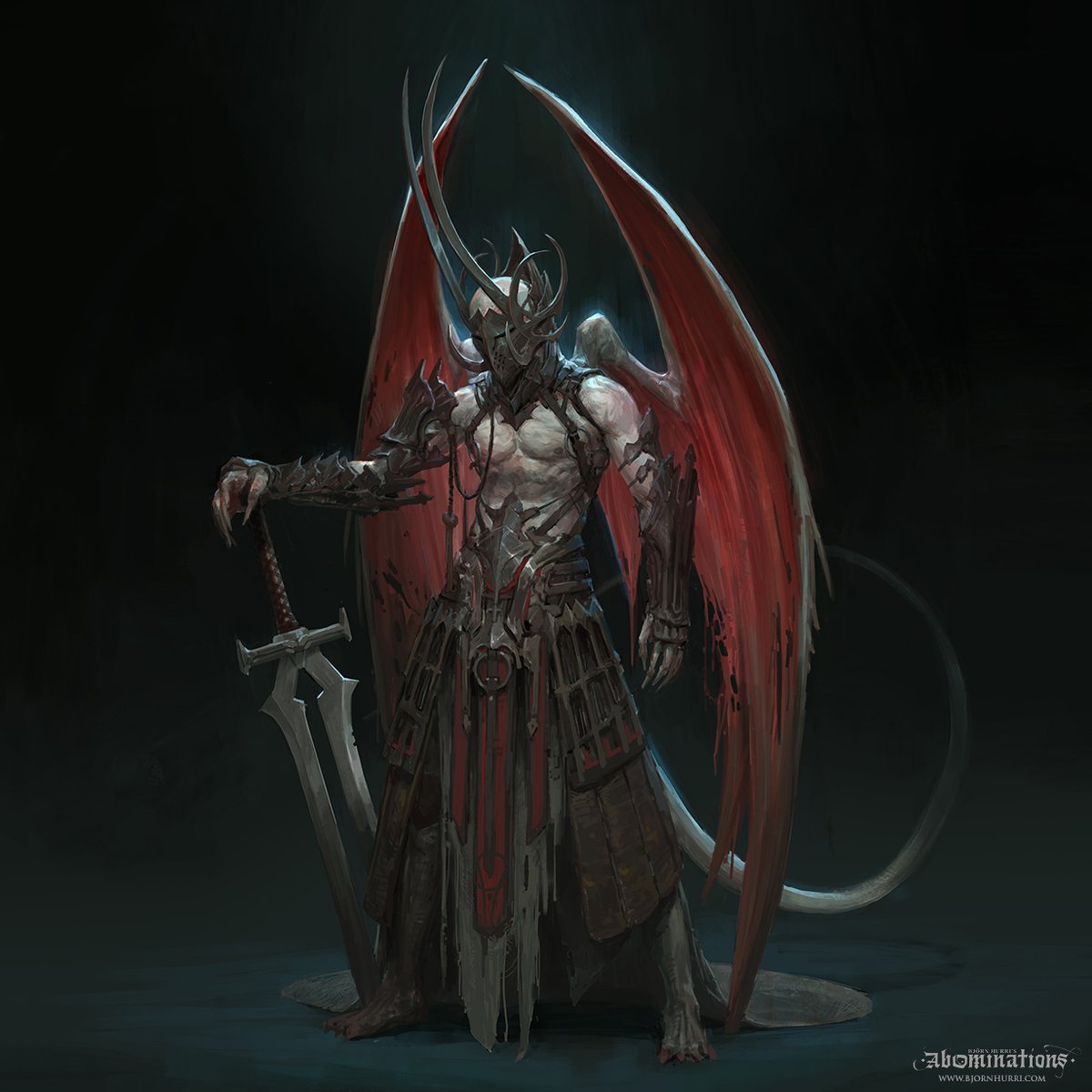 A vampire from my first book, Abominations 
#vampire #wings #fantasy #dark #dnd #abominations
