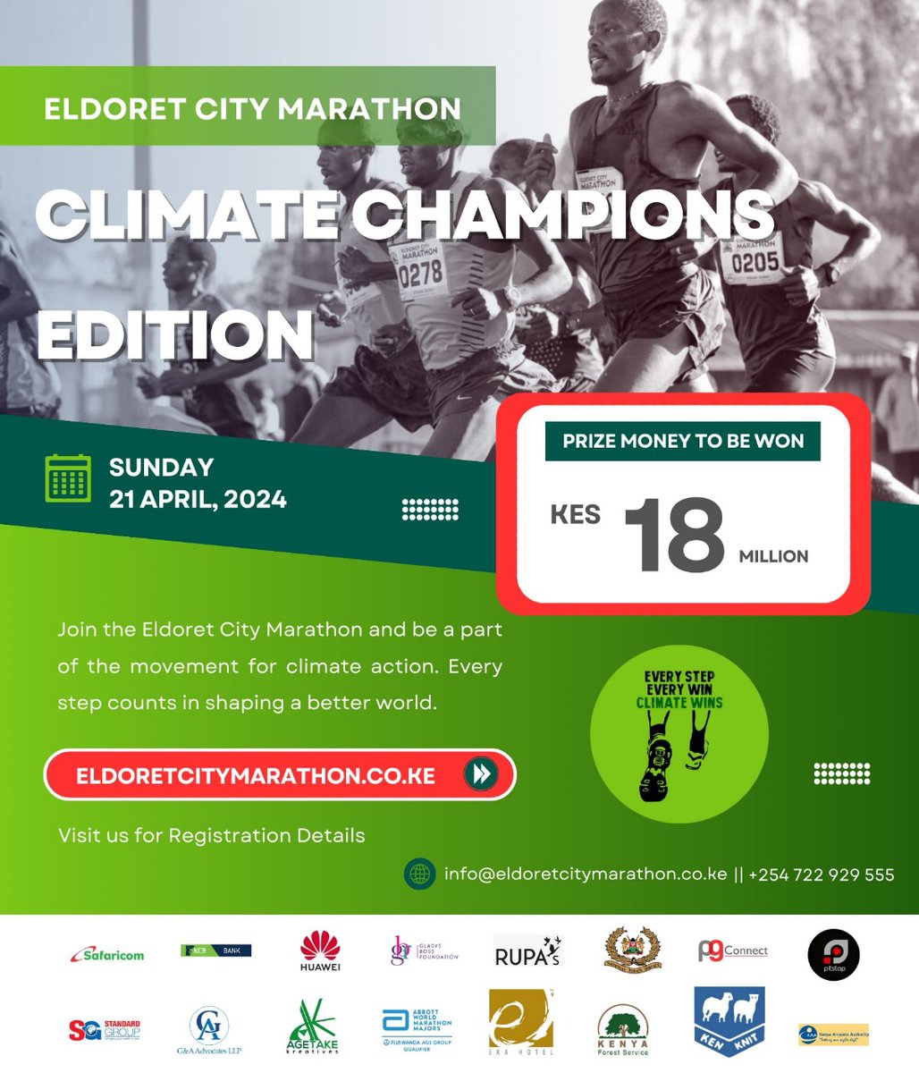Pair your passion for sports with a commitment to the planet! Adopt an athlete and support climate action at the Eldoret City Marathon. #EldoretCityMarathon Adopt An Athlete Hon Gladys Shollei @e_citymarathon @GladysShollei