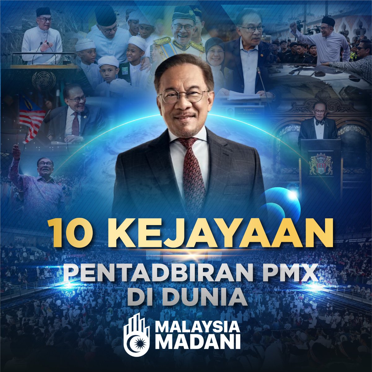 Antara 10 kejayaan pentadbiran PMX @anwaribrahim  di dunia sehingga kini..

#MalaysiaMadani
#KerajaanPerpaduan