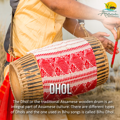 The beating of the Dholmakes everyone feel like dancing during Rongali Bihu.

#AwesomeAssam
#AssamTourism
#Dhol
#Bihu
#RongaliBihu
#AssameseTraditionalInstruments
#FolkInstruments
#FolkCulture