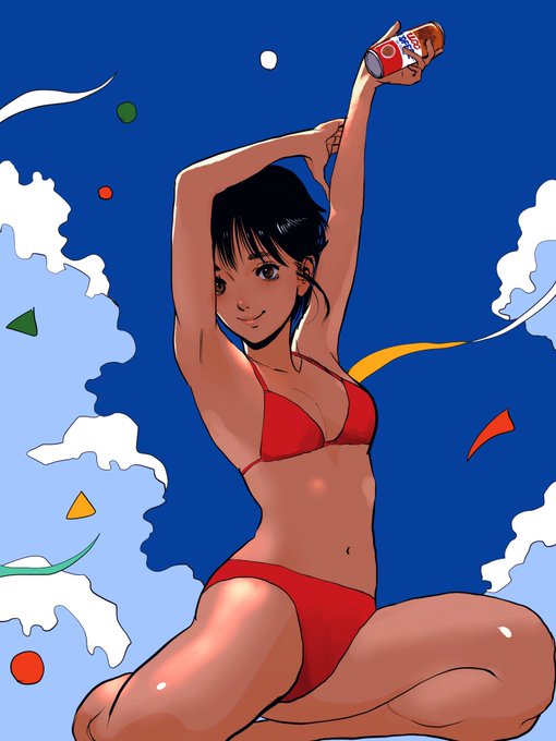#気温が高いので気が早いが水着絵が見たい 