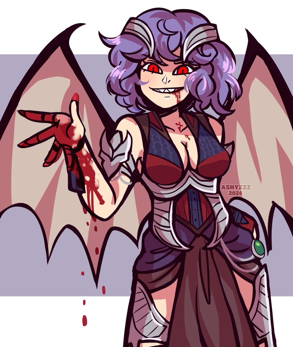 Remilia dressed as Nitara in Mortal Kombat 1 🦇 #レミリア