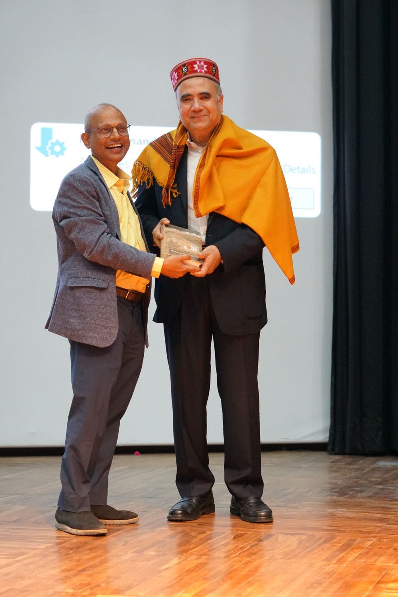 Dir_IIT_Mandi's tweet photo. Hosted Hrishikesh Mafatlal Ji @iit__mandi for an institute colloquium on Valued based leadership. The talk was well received -  based on the life of Mr Arvind Mafatlal who was simultaneously an industrialist, philanthropist and spiritualist. 
@EduMinOfIndia @nasscom @ficci_india https://t.co/ru5vjRWNC8