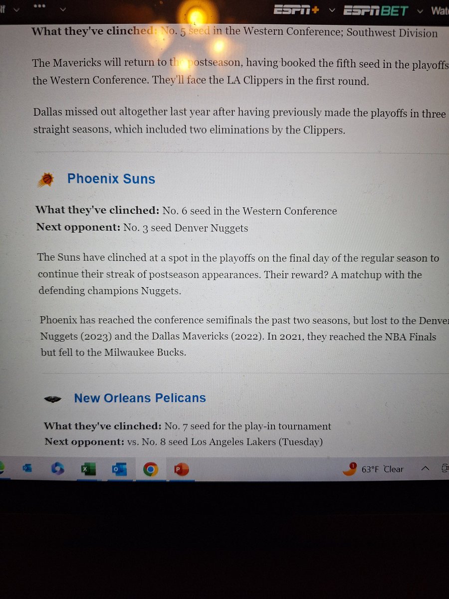 MattPohren's tweet photo. @espn @ESPNNBA  typo at 11:40pm CT. Suns aren't playing the Nuggets... y'all need to get your facts straight..... 🤔 https://t.co/xpR8zpkHjx