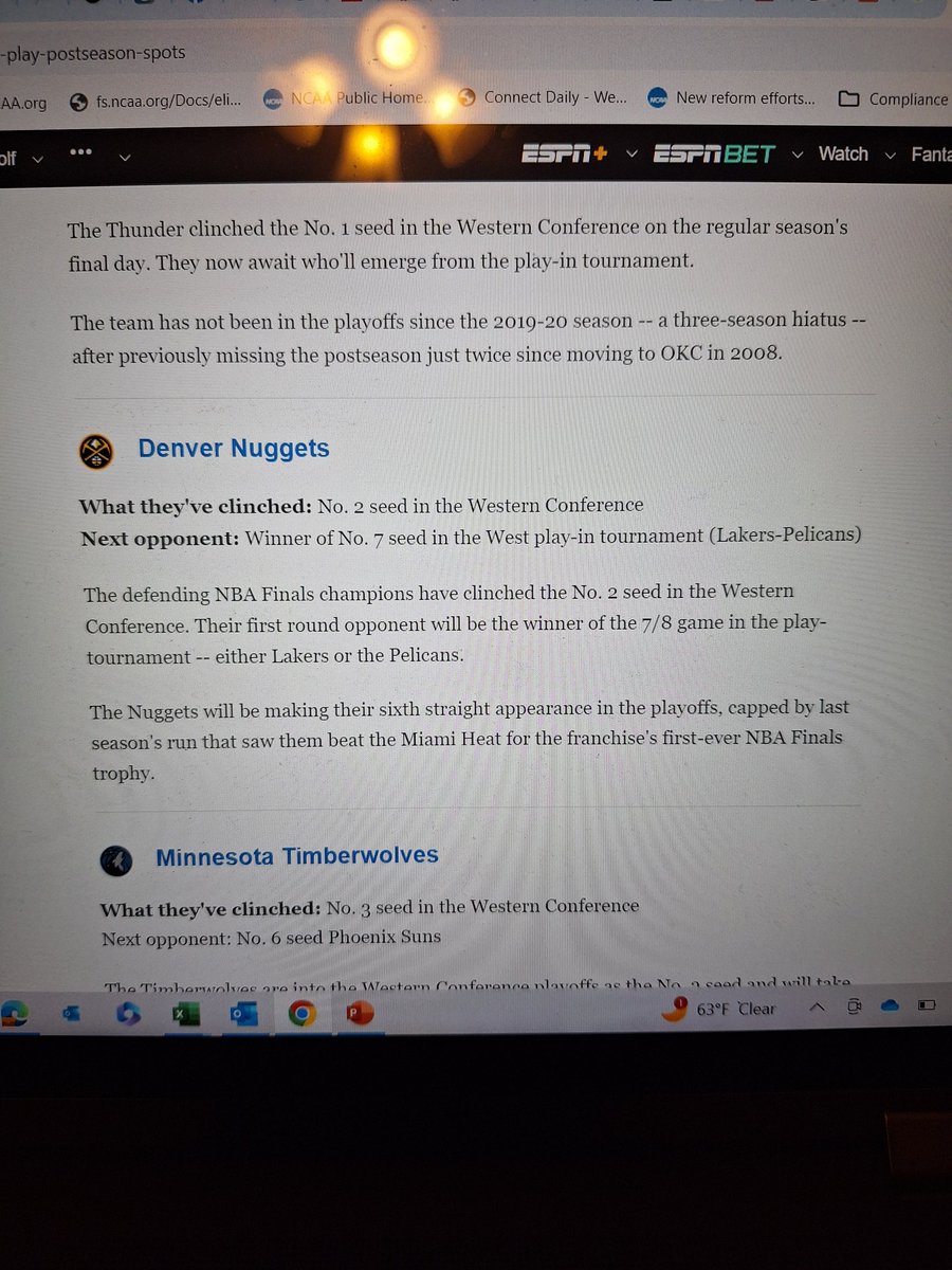 MattPohren's tweet photo. @espn @ESPNNBA  typo at 11:40pm CT. Suns aren't playing the Nuggets... y'all need to get your facts straight..... 🤔 https://t.co/xpR8zpkHjx