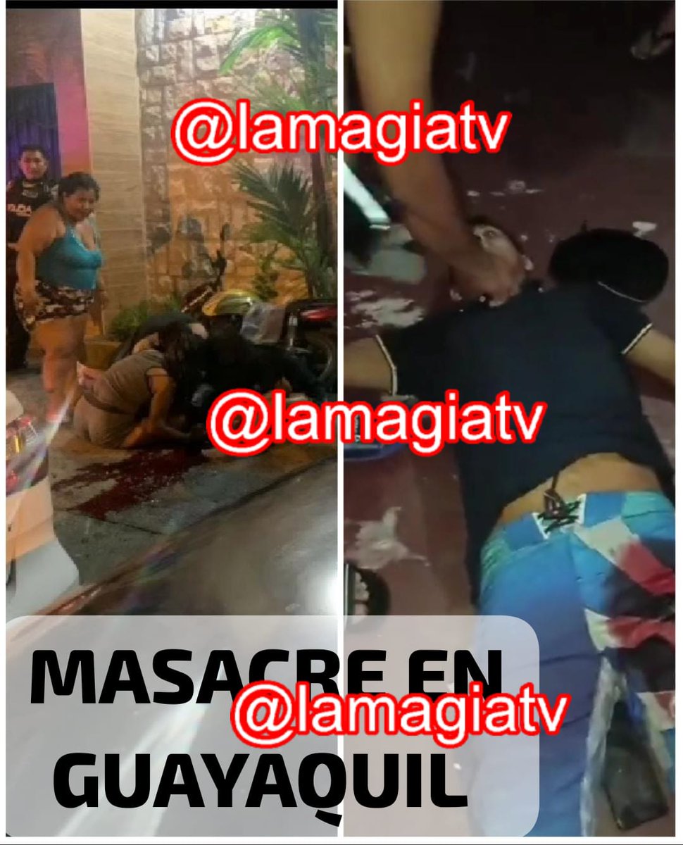 Domingo Savio y Guerrero Valenzuela en #Guayaquil se reporta una nueva masacre, habría varios muertos, luego de un ataque de sicarios. youtube.com/live/5orNEYo_V…