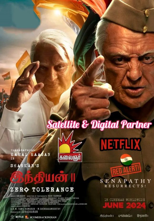 #Indian2 New Poster

Satellite & Digital Partner : #KalaingarTV #Netflix 

#KamalHassan
