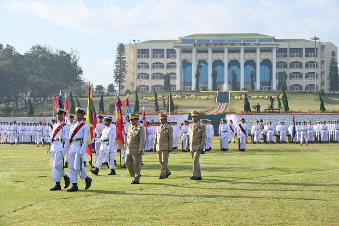 Myanmar regime’s two defense services academies in Pyin Oo Lwin town of Mandalay Region were attacked with nearly 10 improvised rockets on Sunday night, when the junta chief Min Aung Hlaing was in town. #WhatsHappeningInMyanmar