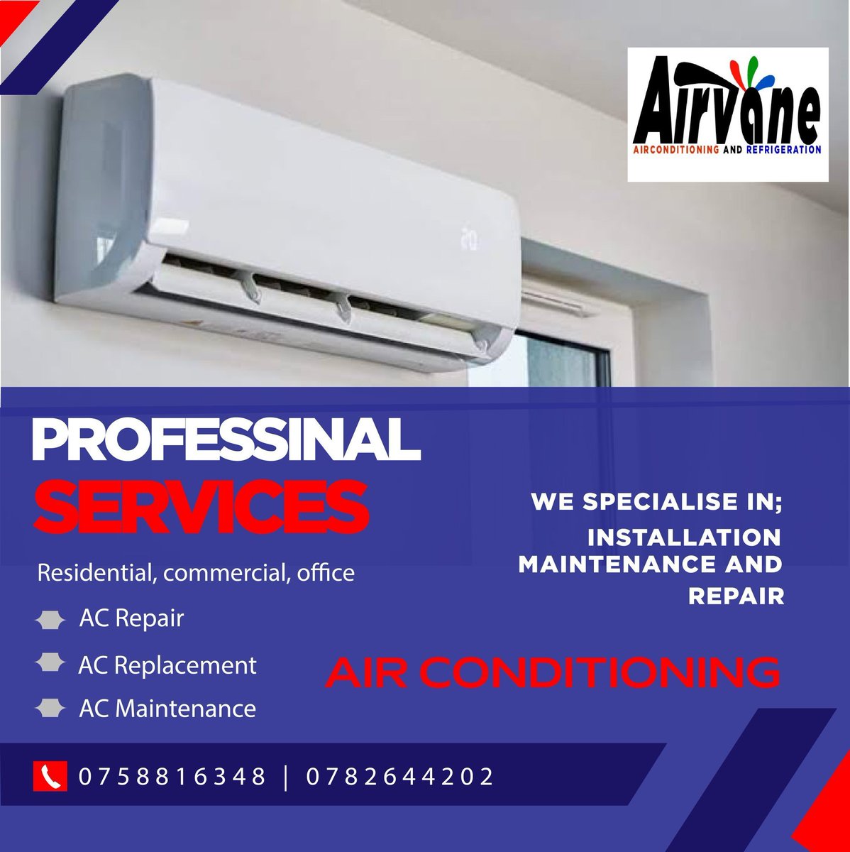 <a href="/Ssenyonyiderick/">𝗗𝗘𝗥𝗥𝗜𝗖𝗞 𝗦𝗦𝗘𝗡𝗬𝗢𝗡𝗬𝗜</a> AC installation, repair and maintenance 

Call/whatsapp 0758816348/0782644202