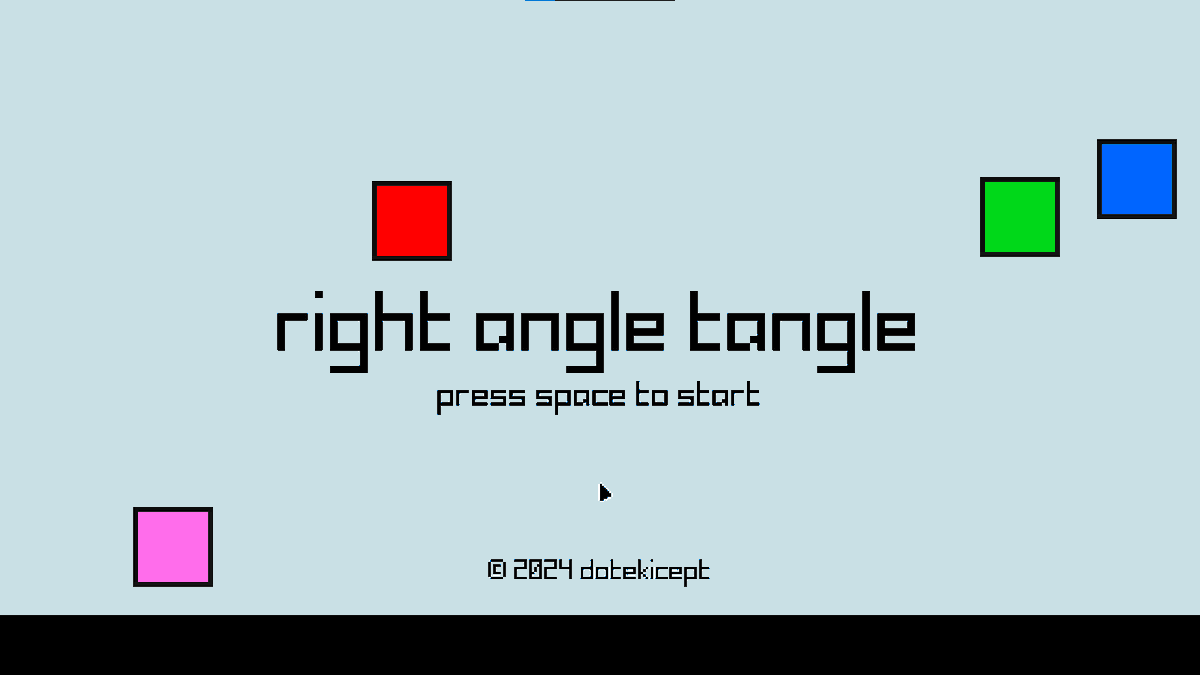 dotekicept's tweet photo. Some early screenshots of the small project we announced last month, Right Angle Tangle! https://t.co/LcWUju9R5g