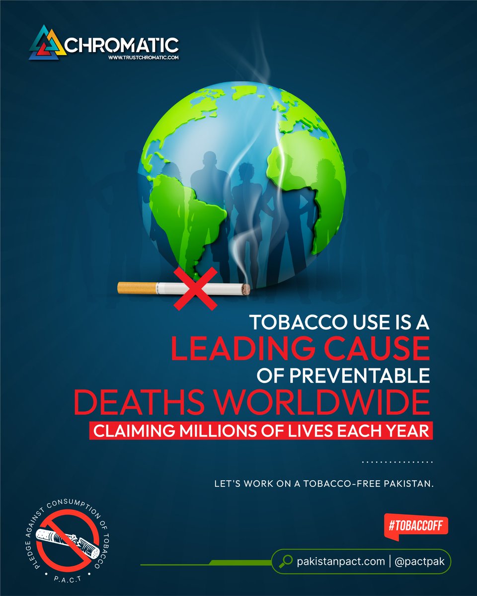 Despite being aware of its harmful effects on health, people continue to use tobacco in various forms. Support PACT and the implementation of higher tobacco taxes in Pakistan to save lives and reduce the burden of tobacco-related diseases.
#IncreaseTobaccoTax