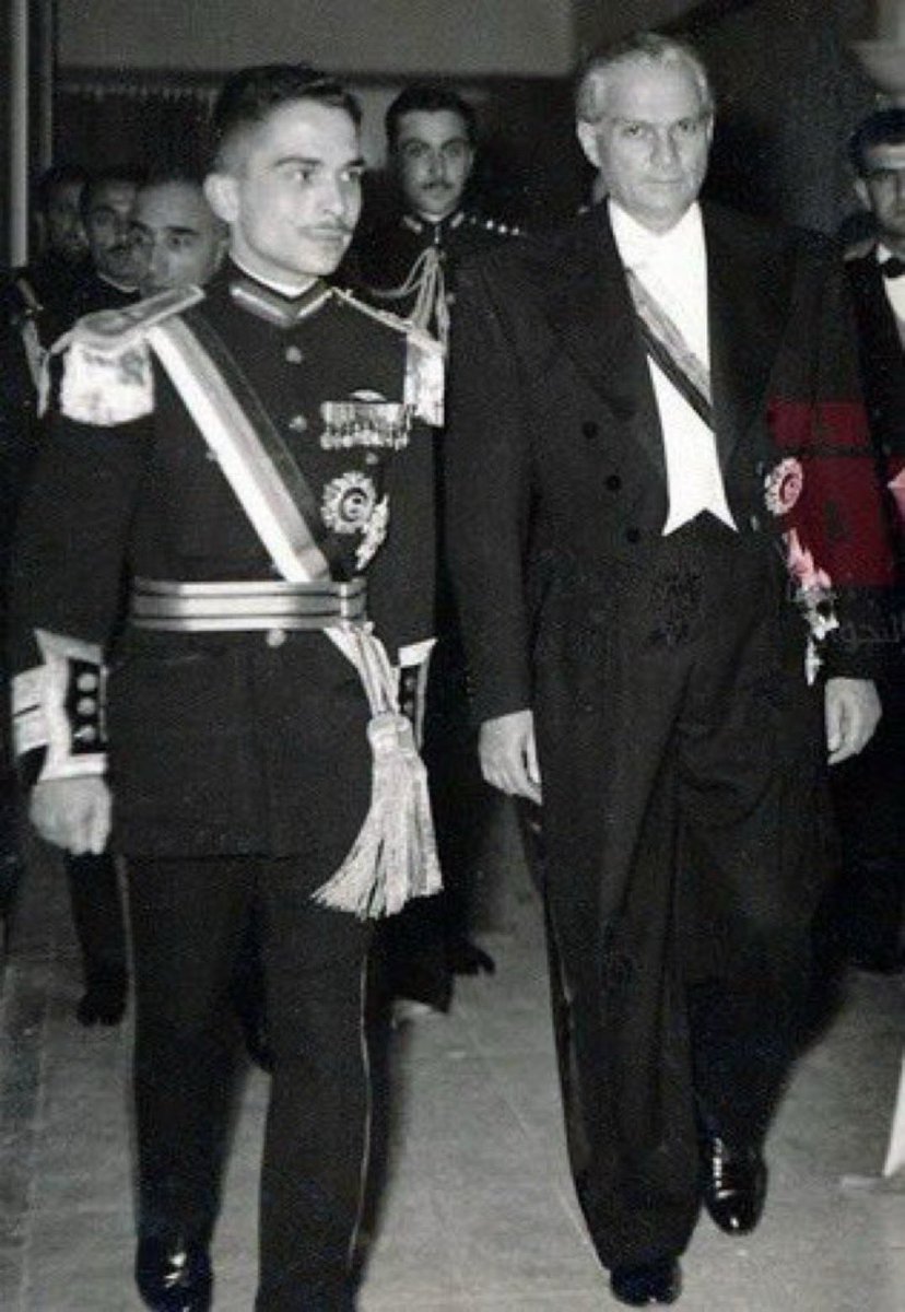 King Hussein Of Jordan 🇯🇴 & President Camille Chamoun of Lebanon 🇱🇧