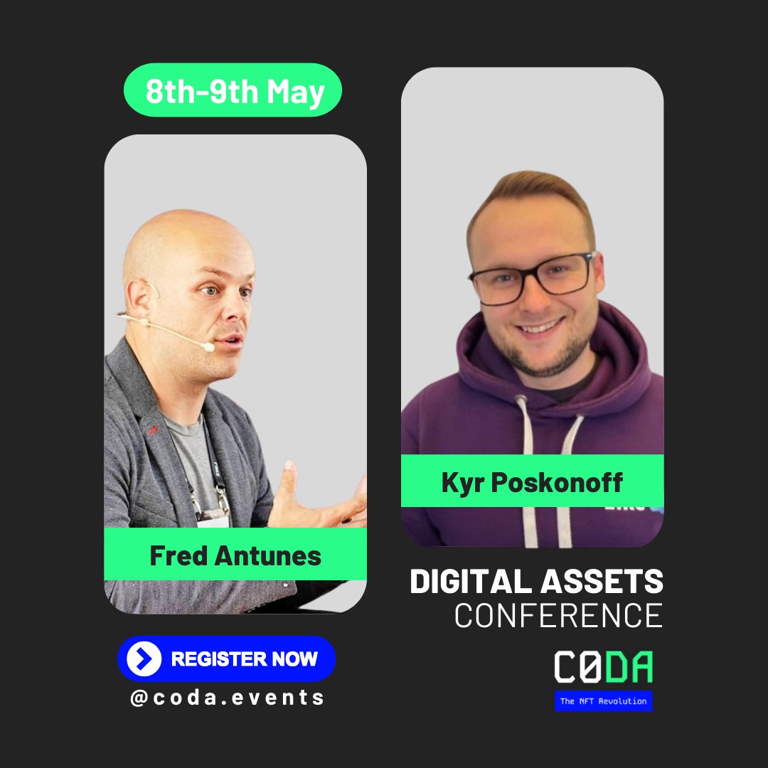 Elevate your skills and expertise with insights from industry pioneers at the Conference on Digital Assets in Porto, Portugal. Join us at Coda.Events #CODAConference
#DigitalAssetsEvent
#DigitalTransformation
#InnovationInTech
#FutureOfFinance
#BlockchainRevolution